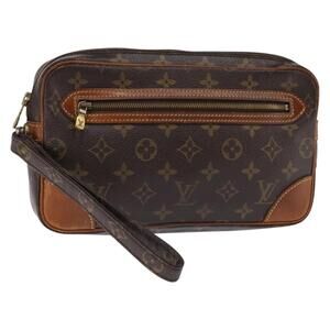 LOUIS VUITTON Monogram Marly Dragonne GM Clutch Bag M51825 LV Auth 144555